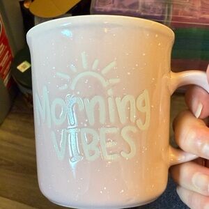 Pink 'Morning Vibes' Mug